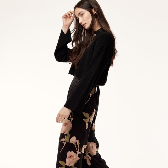 Aritzia Wilfred⎜FAUN PANT⎜BLACK / OAK - Picture 4 of 16
